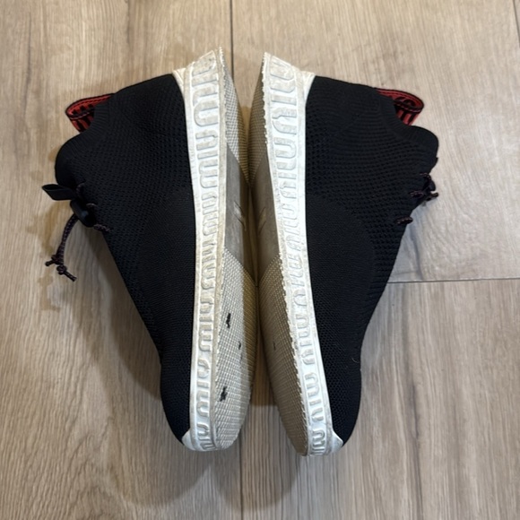 MIU MIU PRADA 5E088D BLACK KNIT MESH BUNGEE LACE SOCK SNEAKERS 37.5 US 7.5 - Picture 2 of 6